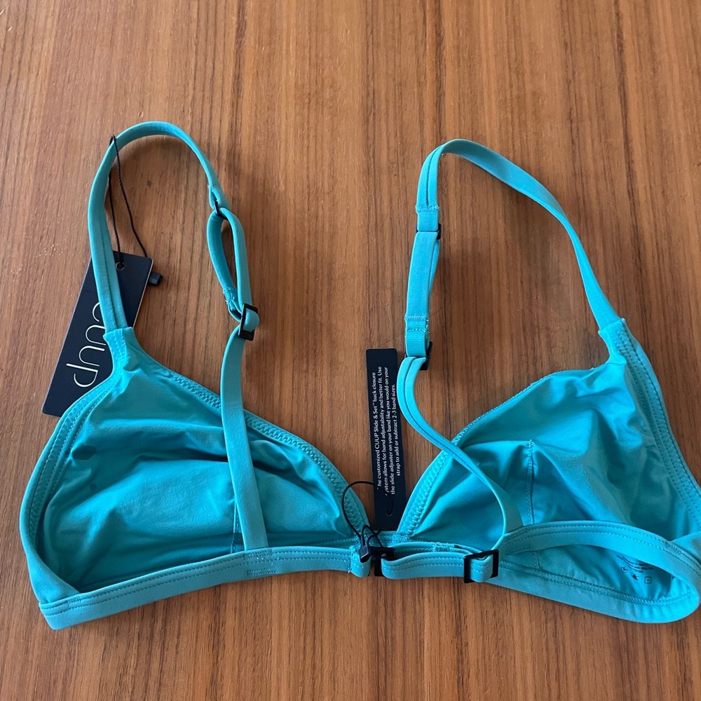 Women's Teal Bikini Set (top is XS D cup and bottoms are S) - Picture 2 of 4
